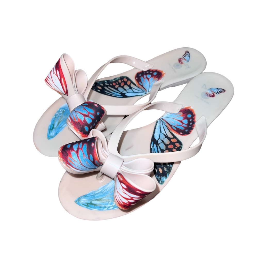 Dizzy Butterfly Flip Flops